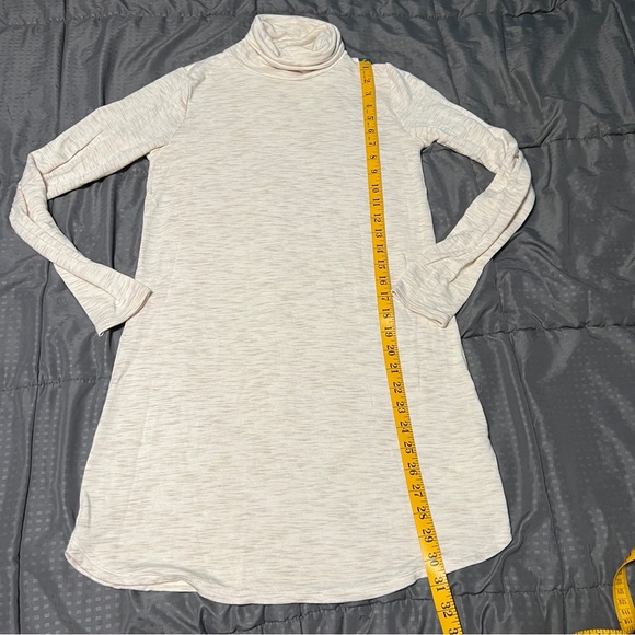 Af Abercrombie & Fitch cream heathered turtle neck dress size xs - Picture 3 of 9